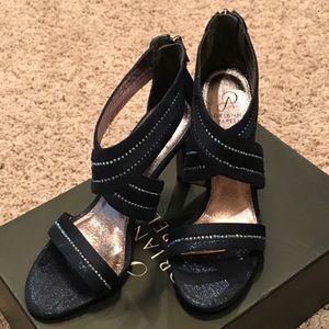 Adrianna Papell  navy dress heels, size 8 1/2
